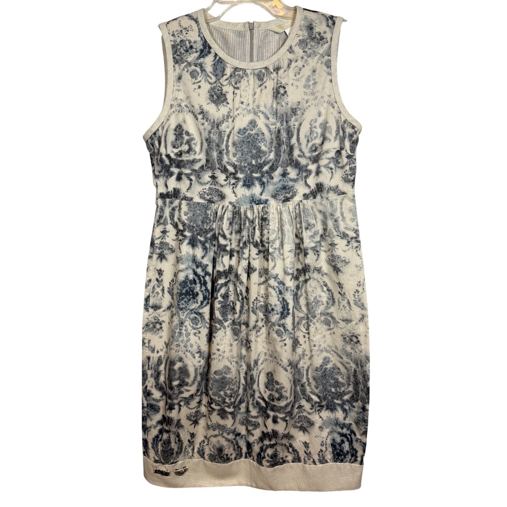 MaxMara White Sleeveless Summer Dress Size 10